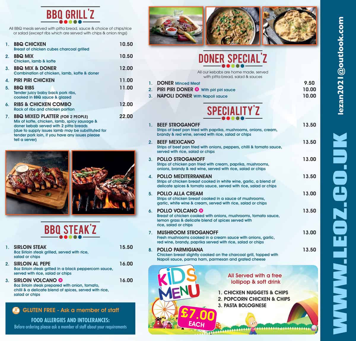 Takeaway Menu Page 2